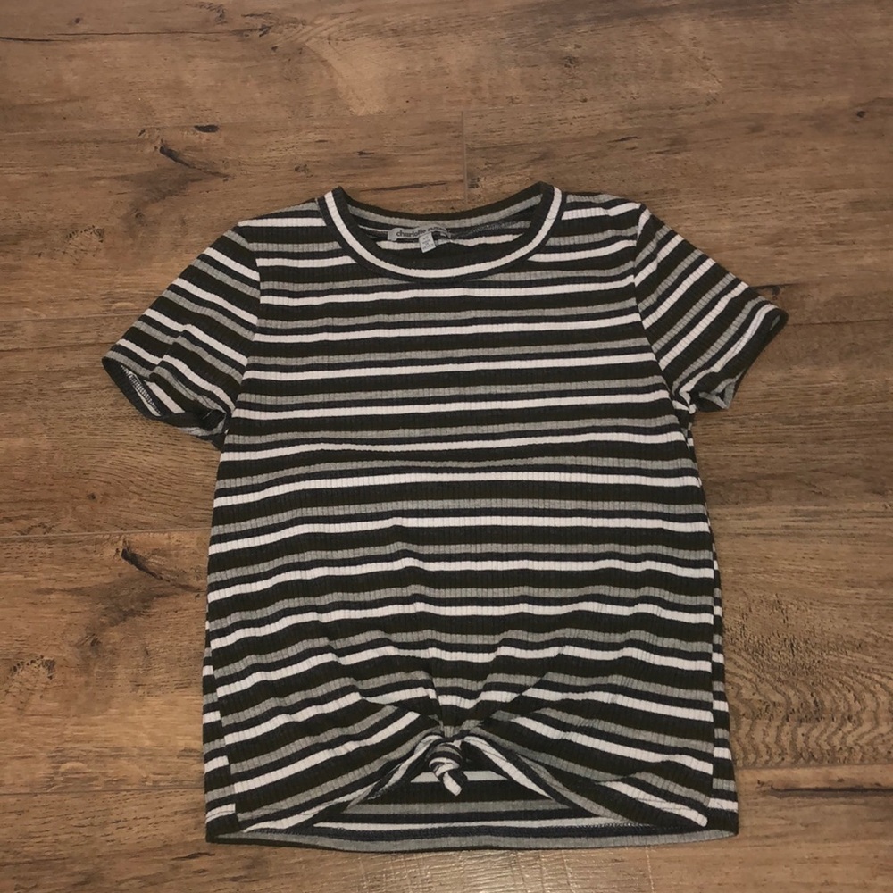 Green Striped Tee